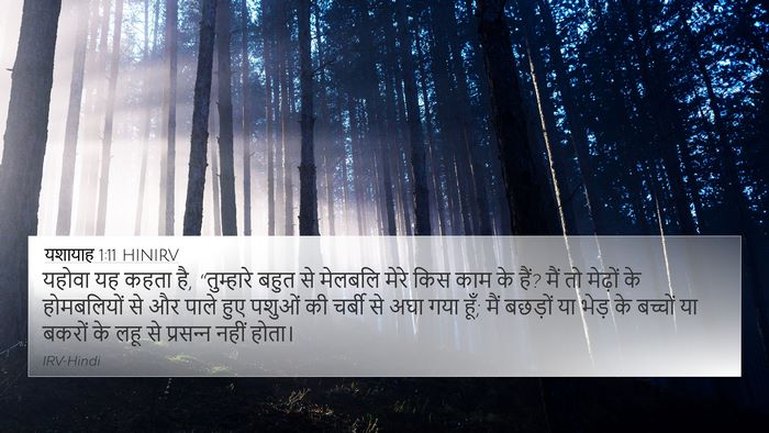 यशायाह 1:11 HINIRV Bible Verse Image