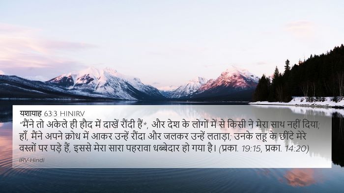 यशायाह 63:3 HINIRV Bible Verse Image