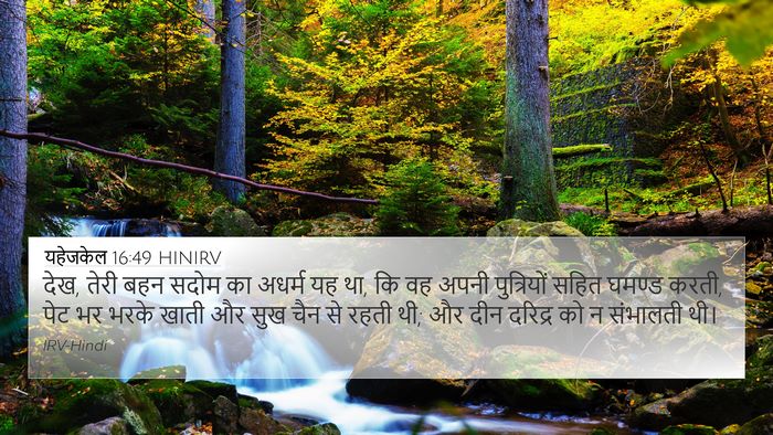 यहेजकेल 16:49 HINIRV Bible Verse Image