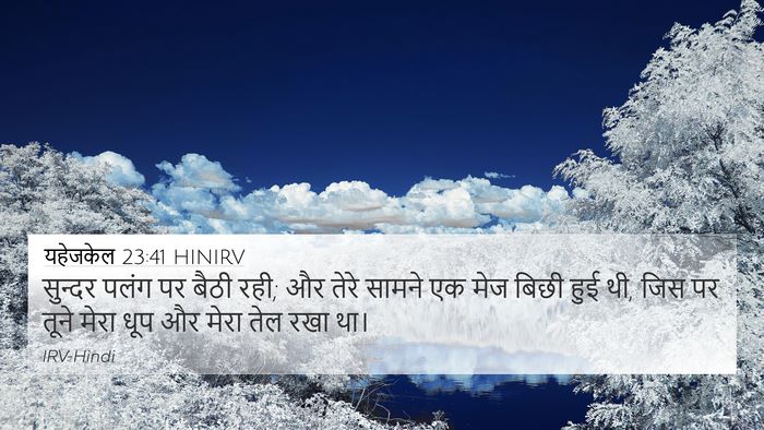 यहेजकेल 23:41 HINIRV Bible Verse Image