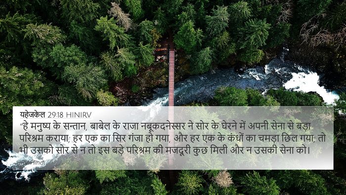 यहेजकेल 29:18 HINIRV Bible Verse Image