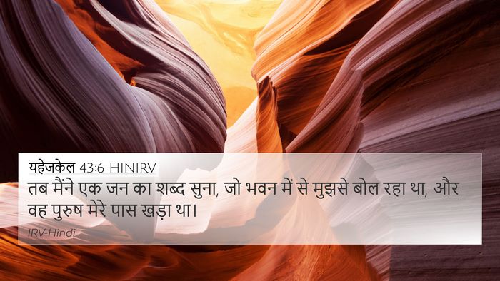 यहेजकेल 43:6 HINIRV Bible Verse Image