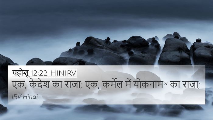 यहोशू 12:22 HINIRV Bible Verse Image
