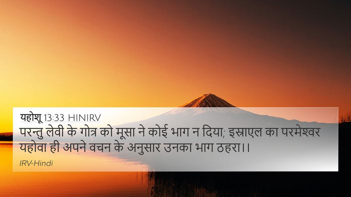 यहोशू 13:33 HINIRV 4K Wallpaper - परन्तु लेवी के - 4K Wallpaper Bible Verse