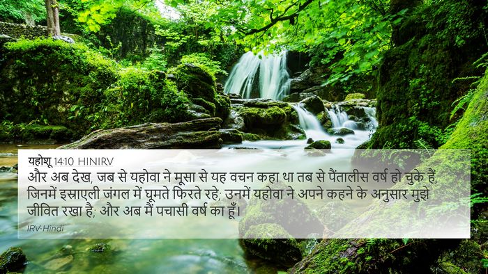 यहोशू 14:10 HINIRV Bible Verse Image