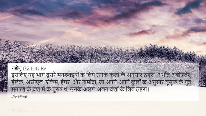 यहोशू 17:2 HINIRV Bible Verse Image