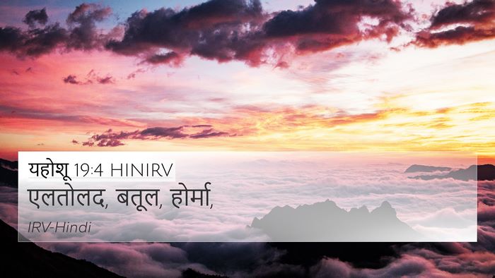 यहोशू 19:4 HINIRV Bible Verse Image