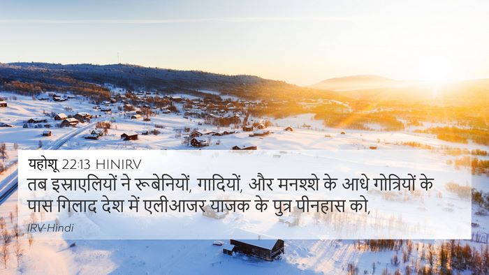 यहोशू 22:13 HINIRV 4K Wallpaper - तब इस्राएलियों ने - 4K Wallpaper Bible Verse