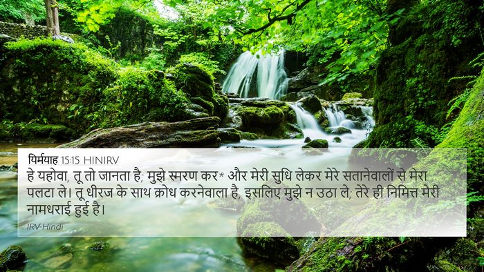 यिर्मयाह 15:15 HINIRV Bible Verse Image