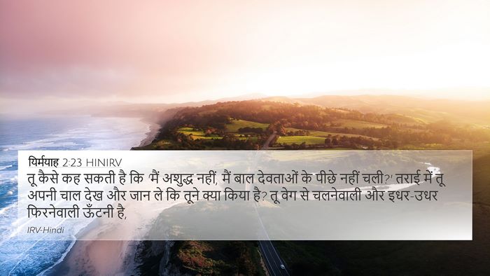 यिर्मयाह 2:23 HINIRV Bible Verse Image