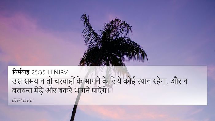 यिर्मयाह 25:35 HINIRV 4K Wallpaper - उस समय न तो चरवाहों - 4K Wallpaper Bible Verse
