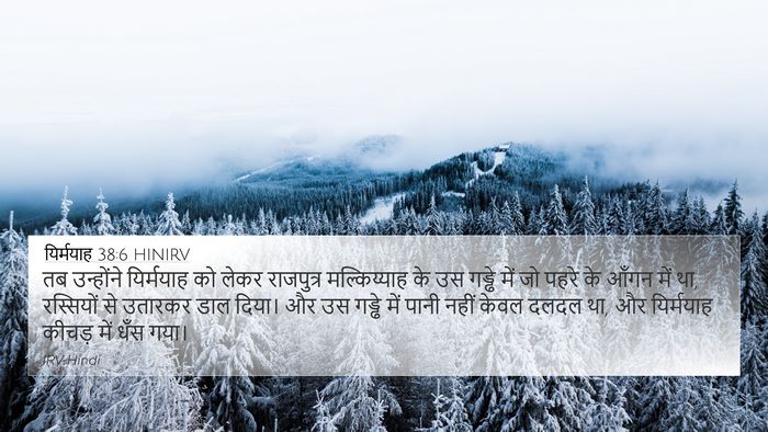 यिर्मयाह 38:6 HINIRV Bible Verse Image