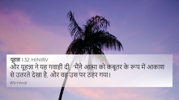 यूहन्ना 1:32 HINIRV Bible Verse Image