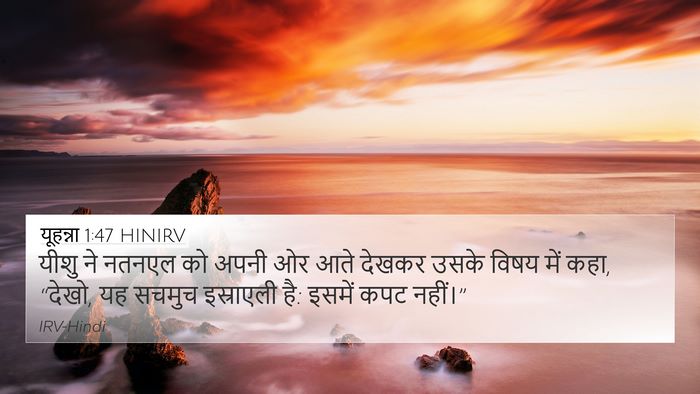 यूहन्ना 1:47 HINIRV Bible Verse Image