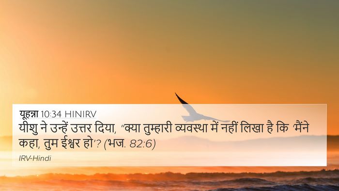 यूहन्ना 10:34 HINIRV Bible Verse Image