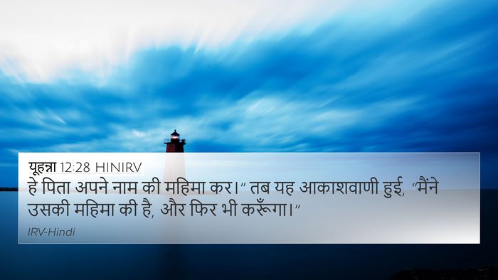 यूहन्ना 12:28 HINIRV Bible Verse Image