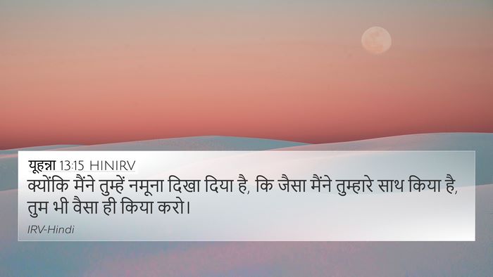 यूहन्ना 13:15 HINIRV Bible Verse Image