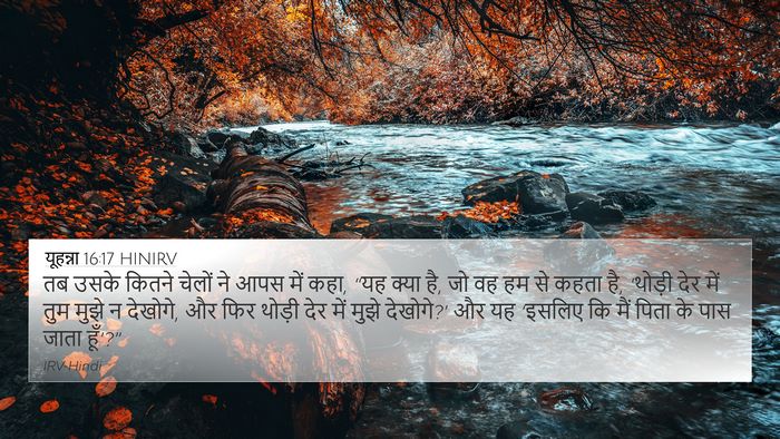 यूहन्ना 16:17 HINIRV Bible Verse Image
