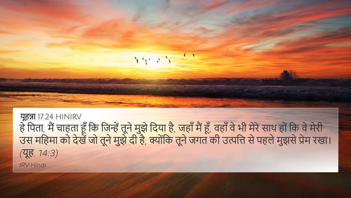 यूहन्ना 17:24 HINIRV Bible Verse Image