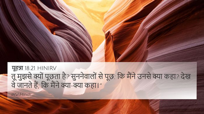 यूहन्ना 18:21 HINIRV 4K Wallpaper - तू मुझसे क्यों - 4K Wallpaper Bible Verse