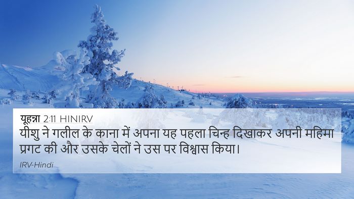 यूहन्ना 2:11 HINIRV Bible Verse Image