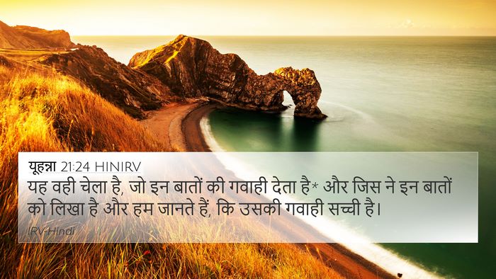 यूहन्ना 21:24 HINIRV Bible Verse Image