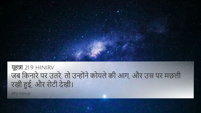 यूहन्ना 21:9 HINIRV Bible Verse Image