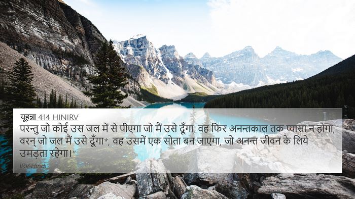 यूहन्ना 4:14 HINIRV Bible Verse Image