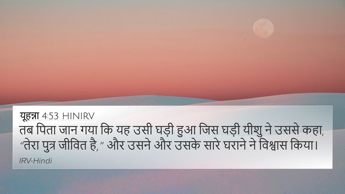 यूहन्ना 4:53 HINIRV Bible Verse Image