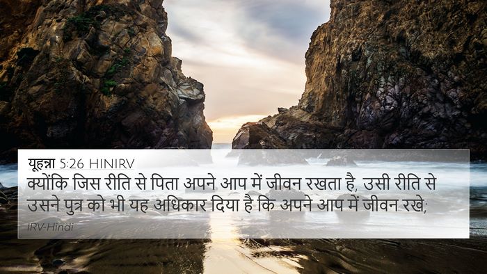 यूहन्ना 5:26 HINIRV Bible Verse Image