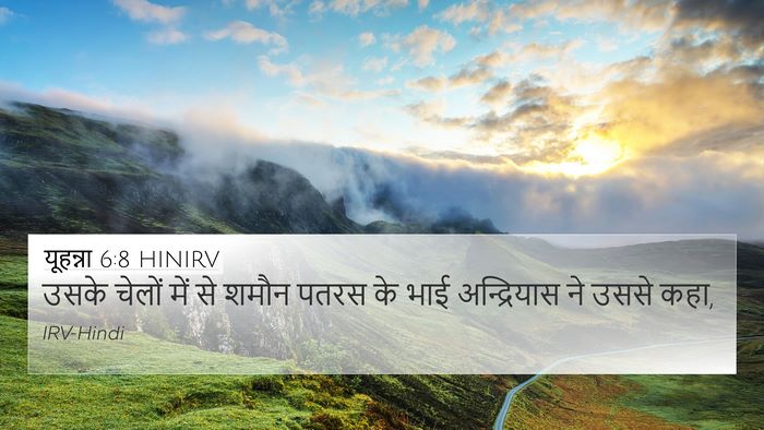 यूहन्ना 6:8 HINIRV Bible Verse Image