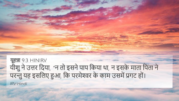 यूहन्ना 9:3 HINIRV Bible Verse Image