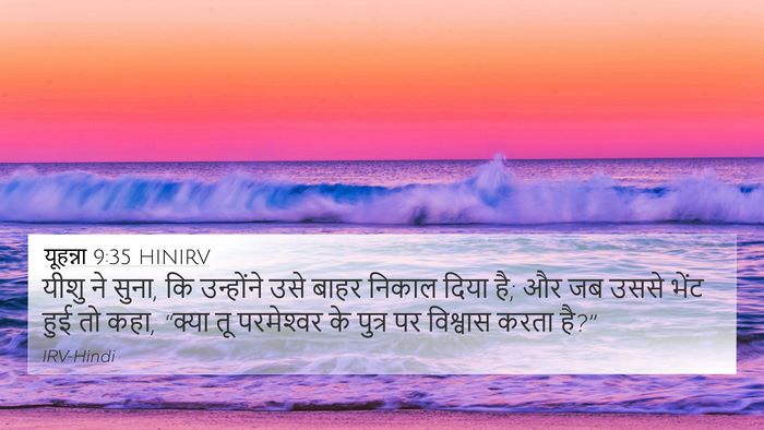 यूहन्ना 9:35 HINIRV Bible Verse Image
