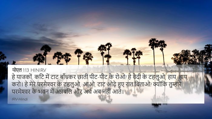 योएल 1:13 HINIRV Bible Verse Image