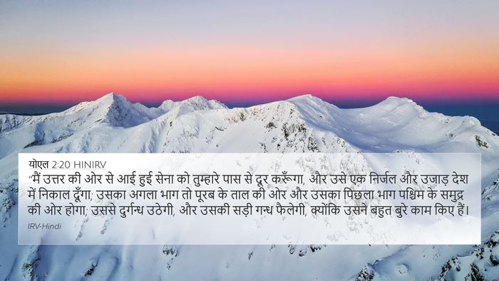 योएल 2:20 HINIRV Bible Verse Image