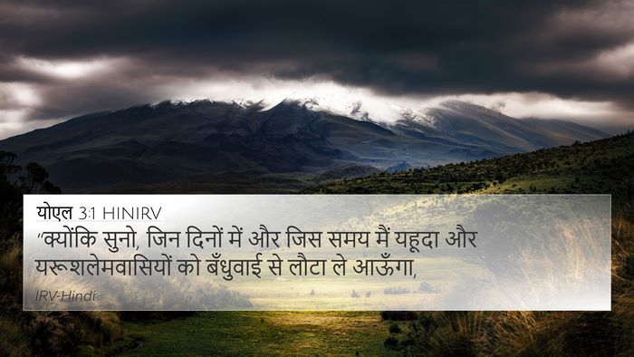 योएल 3:1 HINIRV Bible Verse Image