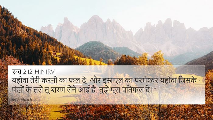 रूत 2:12 HINIRV Bible Verse Image
