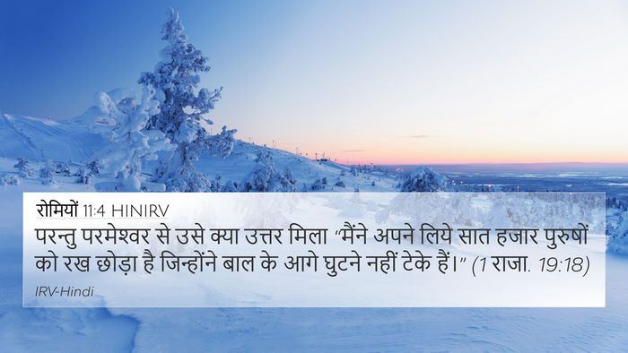 रोमियों 11:4 HINIRV Bible Verse Image