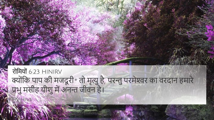 रोमियों 6:23 HINIRV Bible Verse Image
