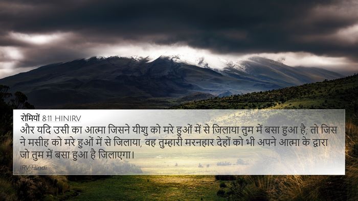 रोमियों 8:11 HINIRV Bible Verse Image