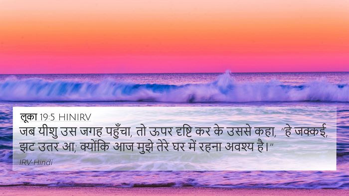 लूका 19:5 HINIRV Bible Verse Image