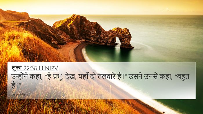 लूका 22:38 HINIRV Bible Verse Image
