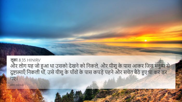 लूका 8:35 HINIRV Bible Verse Image