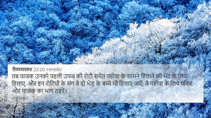 लैव्यव्यवस्था 23:20 HINIRV Bible Verse Image