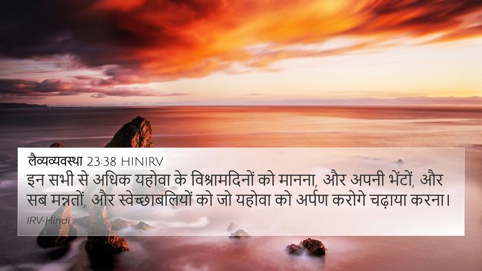 लैव्यव्यवस्था 23:38 HINIRV Bible Verse Image
