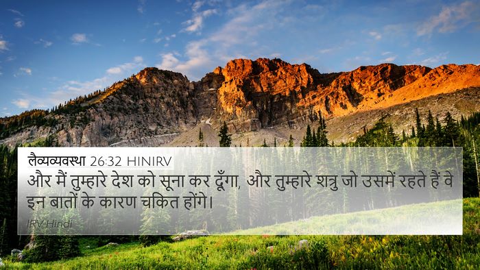 लैव्यव्यवस्था 26:32 HINIRV Bible Verse Image