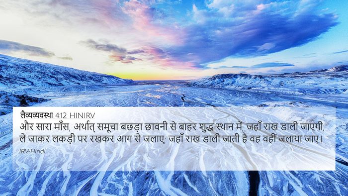 लैव्यव्यवस्था 4:12 HINIRV Bible Verse Image
