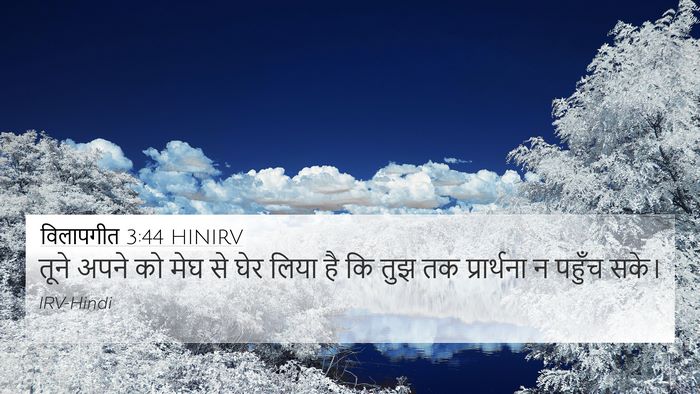 विलापगीत 3:44 HINIRV Bible Verse Image
