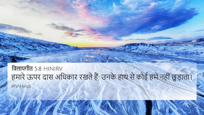 विलापगीत 5:8 HINIRV Bible Verse Image
