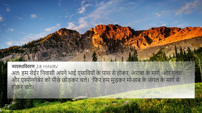 व्यवस्थाविवरण 2:8 HINIRV Bible Verse Image